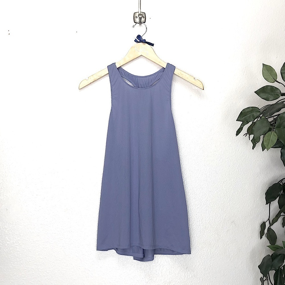 Fabletics Purple Square Detail Tank Top